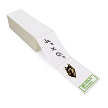 4000 pcs 4" x 6" Fanfold Direct Thermal White